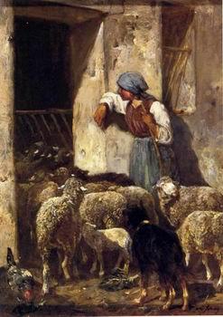 unknow artist Sheep 175 France oil painting art